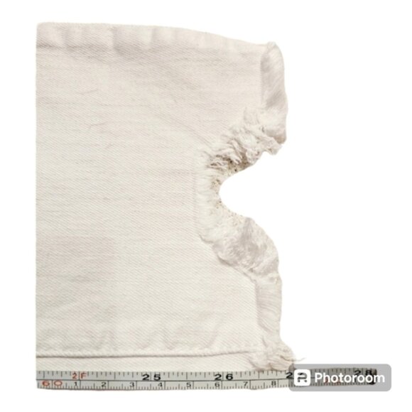 Distressed White Denim Skinny Jeans - Picture 4 of 5